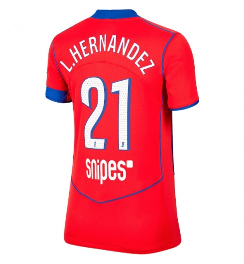 Paris Saint-Germain Lucas Hernandez #21 Tredjedrakt Dame 2025-26 Korte ermer Paris Saint-Germain Lucas Hernandez #21 Tredjedrakt Dame 2025-26 Korte ermer